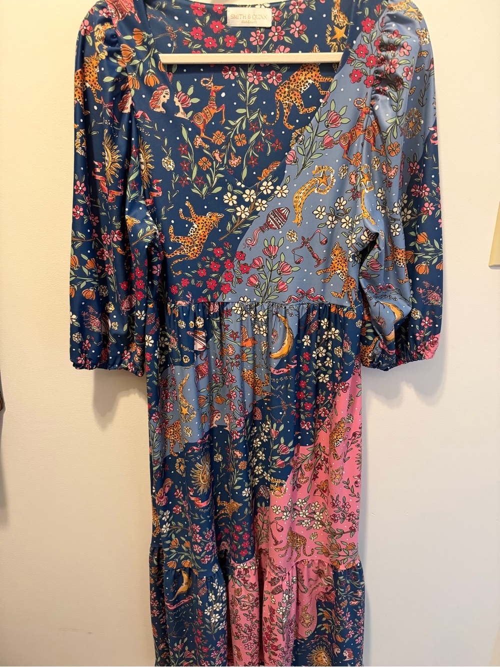 Smith & Quinn 3/4 sleeve print dress